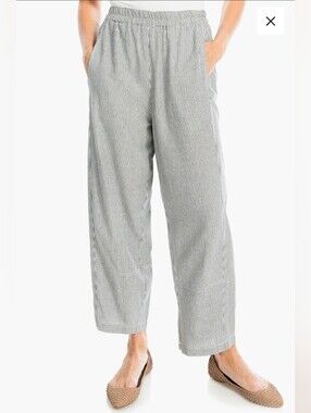 Max Studio Linen Blend Barrel Pants, Size XS